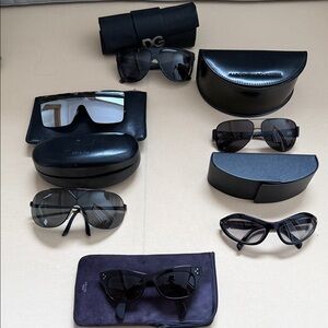 Prada, Dolce & Gabbana, Celine, Marc by Marc Jacobs Black Sunglasses Collection